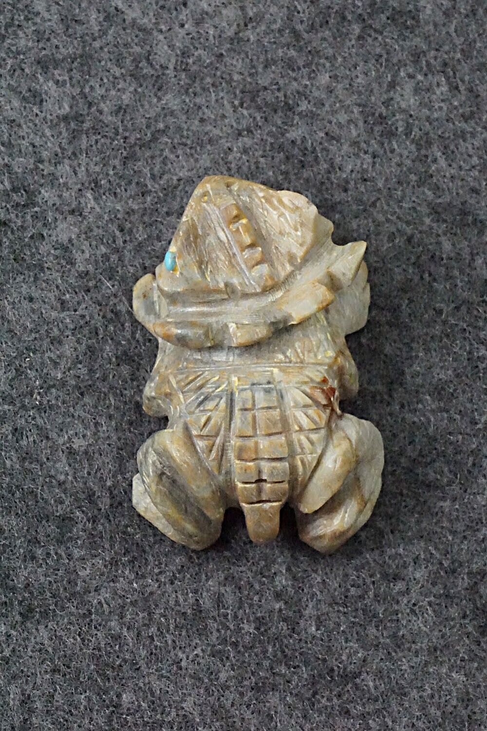 Horned Toad Zuni Fetish Carving - Dana Malani