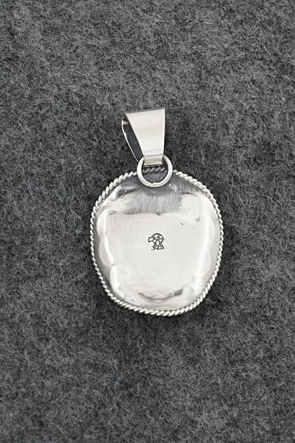 Turquoise & Sterling Silver Pendant - Bobby Platero