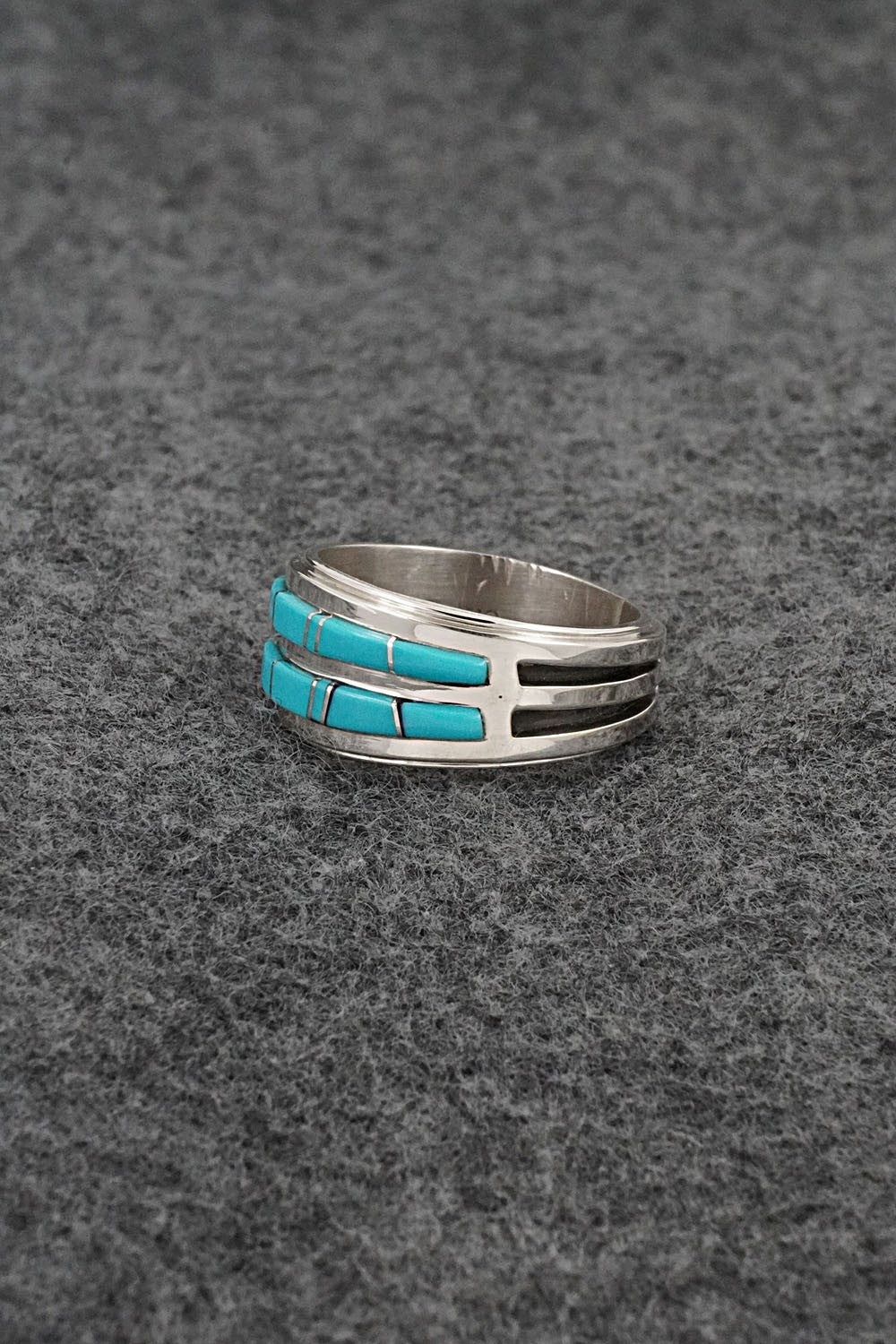 Turquoise & Sterling Silver Ring - Wilbert Muskett Jr. - Size 9