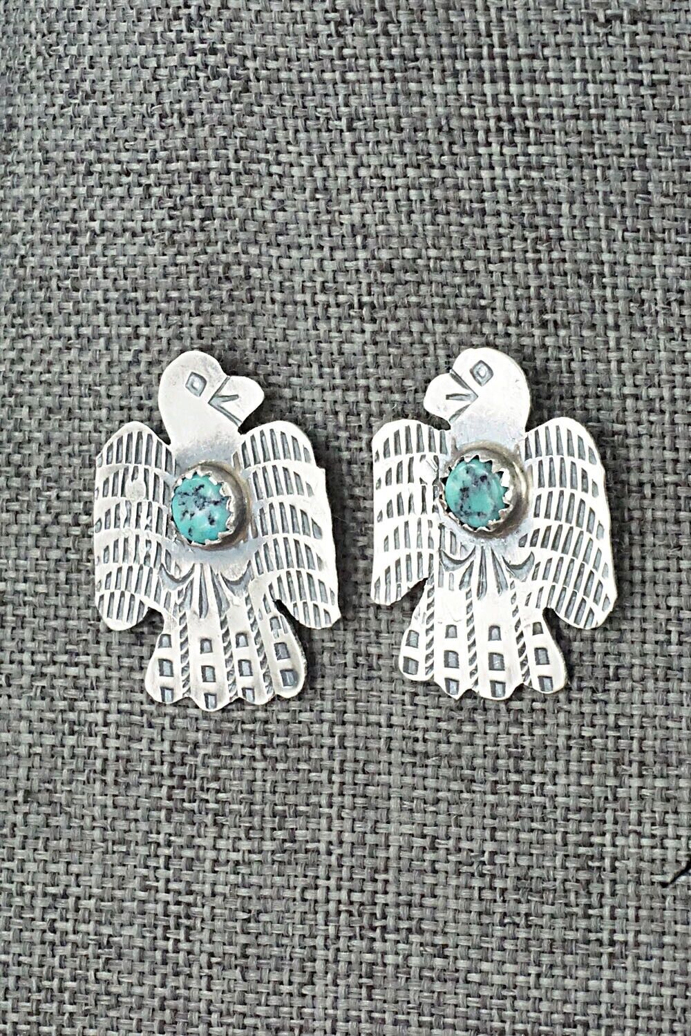 Turquoise & Sterling Silver Earrings - Gabrielle Yazzie