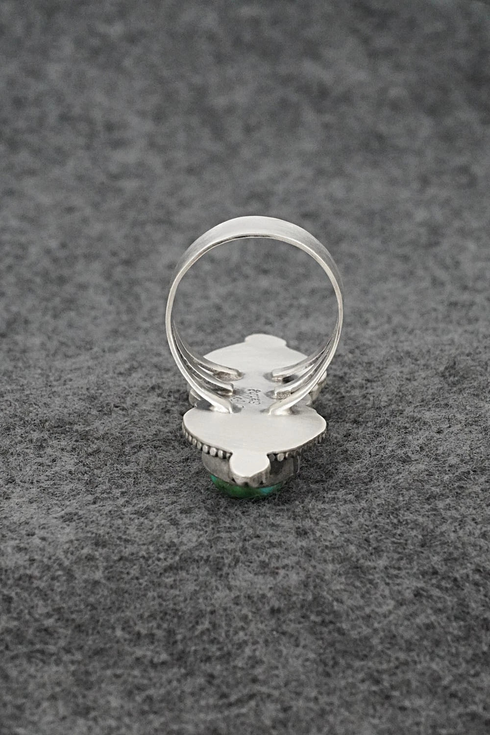 Turquoise & Sterling Silver Ring - Bobby Johnson - Size 9