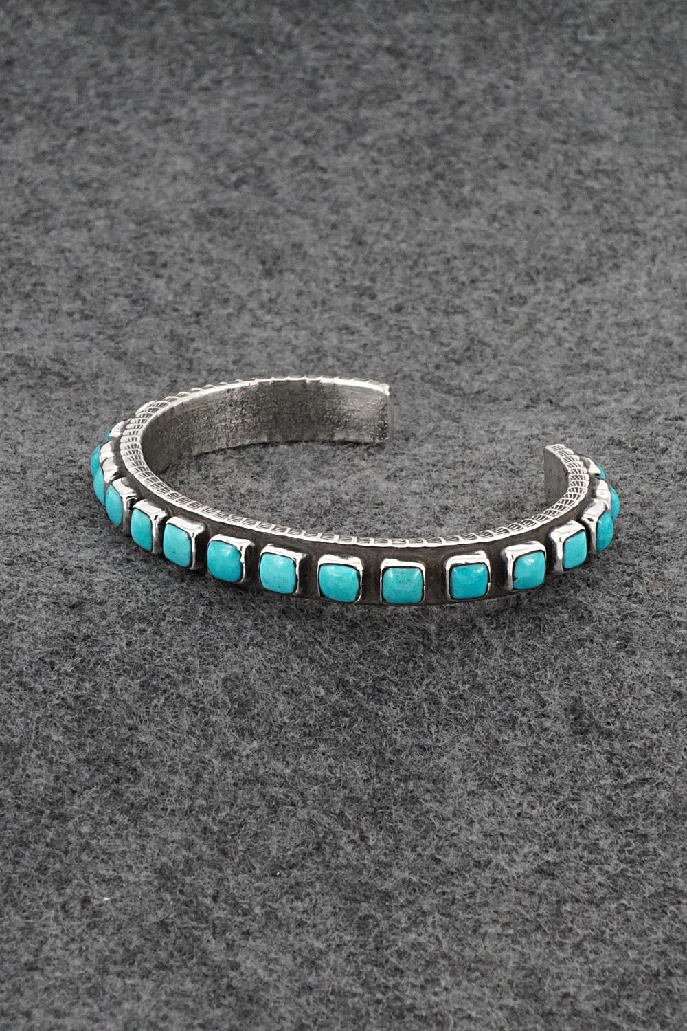 Turquoise & Sterling Silver Bracelet - Ernest Rangel