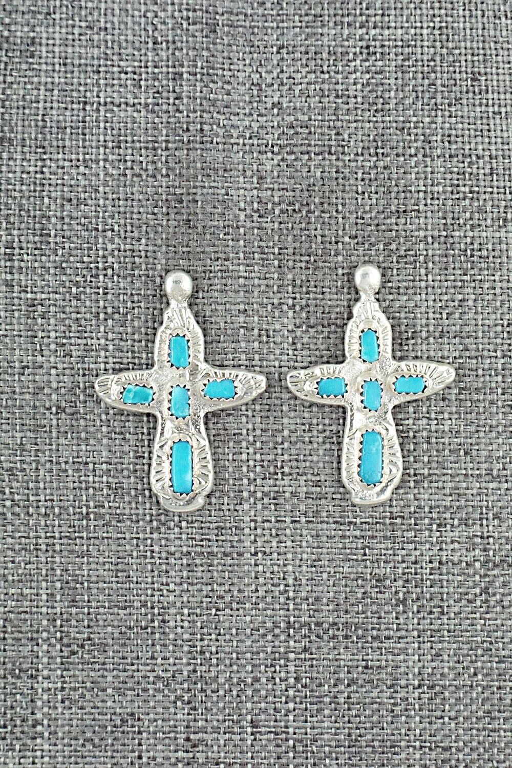 Turquoise & Sterling Silver Earrings - Verona Quam