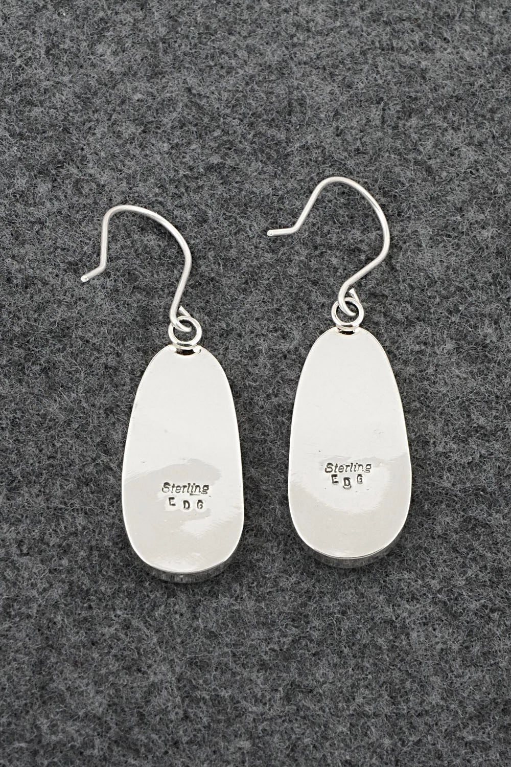 Turquoise & Sterling Silver Earrings - Eugene Gruber