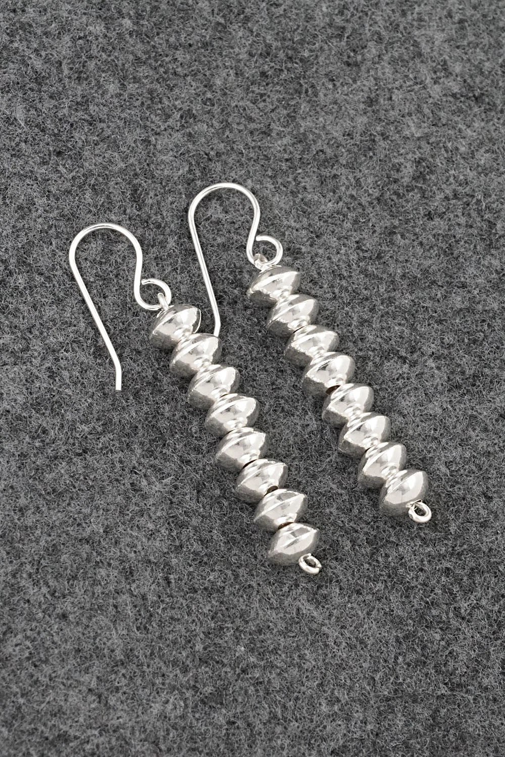 Sterling Silver Navajo Pearl Earrings - Crystal Haley