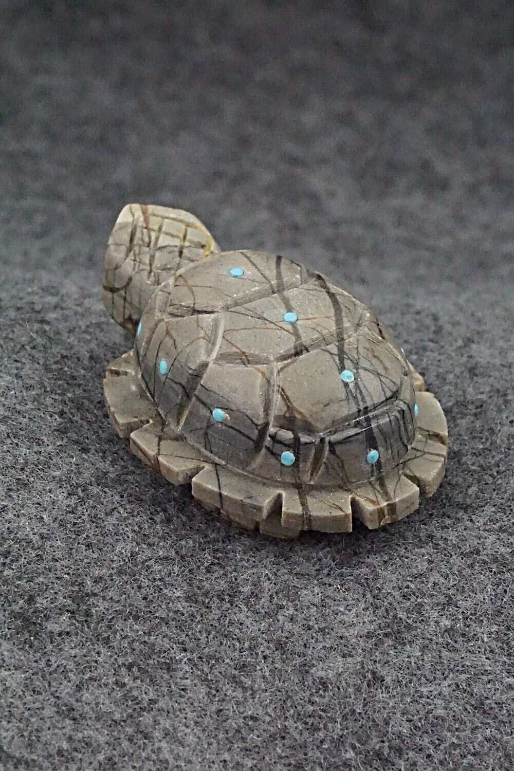 Tortoise Turtle Zuni Fetish Carving - Douglas Martza