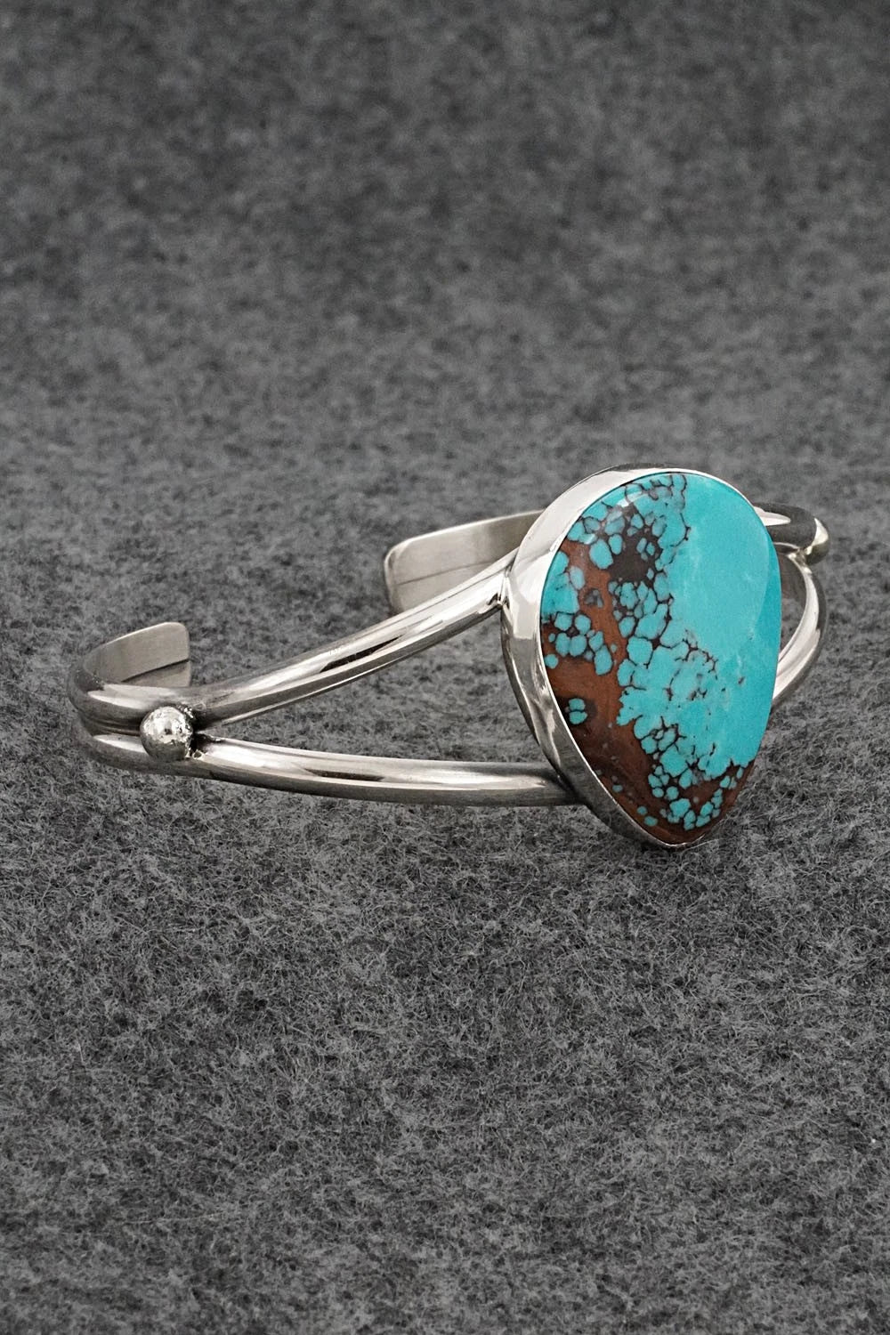 Turquoise & Sterling Silver Bracelet - Eugene Gruber