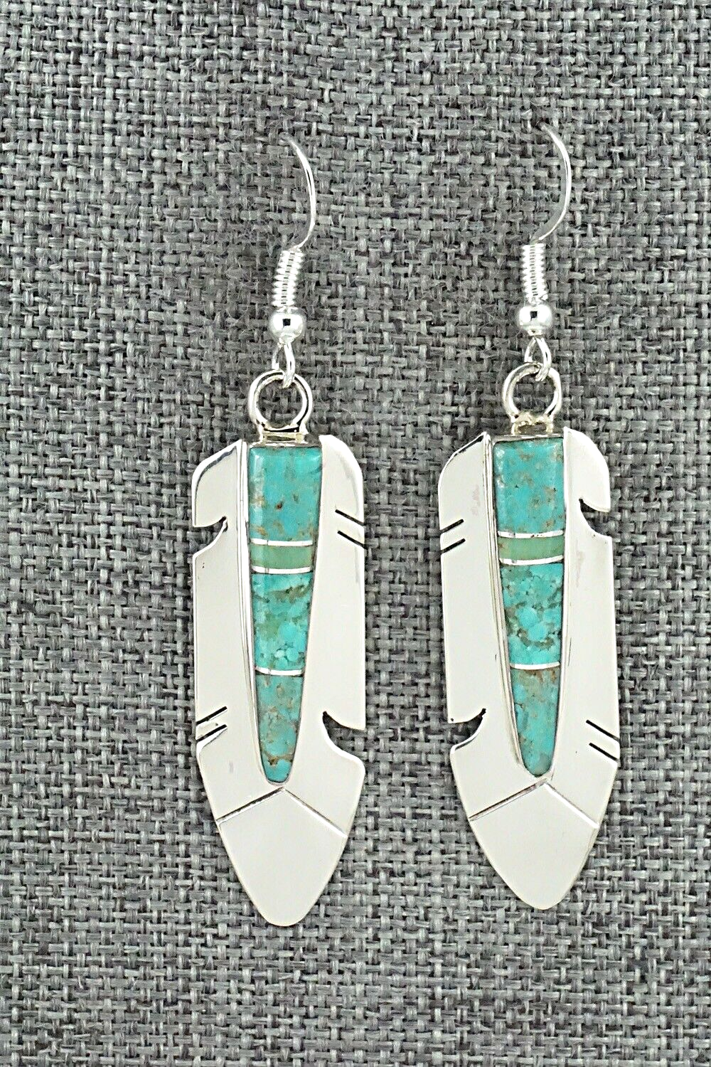 Turquoise & Sterling Silver Earrings - Marilyn Yazzie