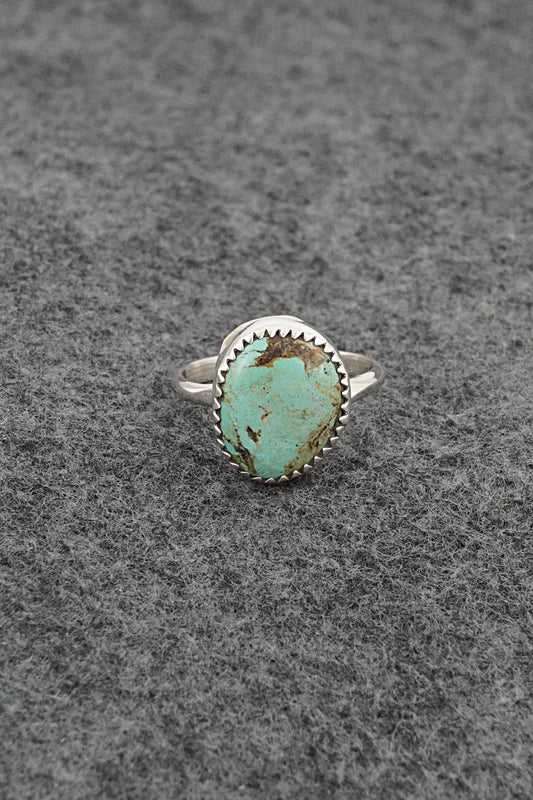 Turquoise & Sterling Silver Ring - Darius Arviso - Size 7.25