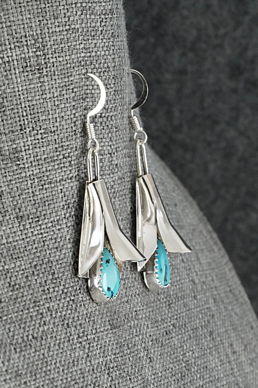 Turquoise & Sterling Silver Squash Blossom Set - Louise Yazzie