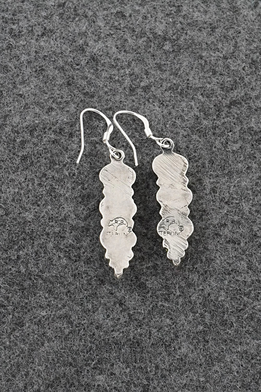 Turquoise & Sterling Silver Earrings - Gary Shorty