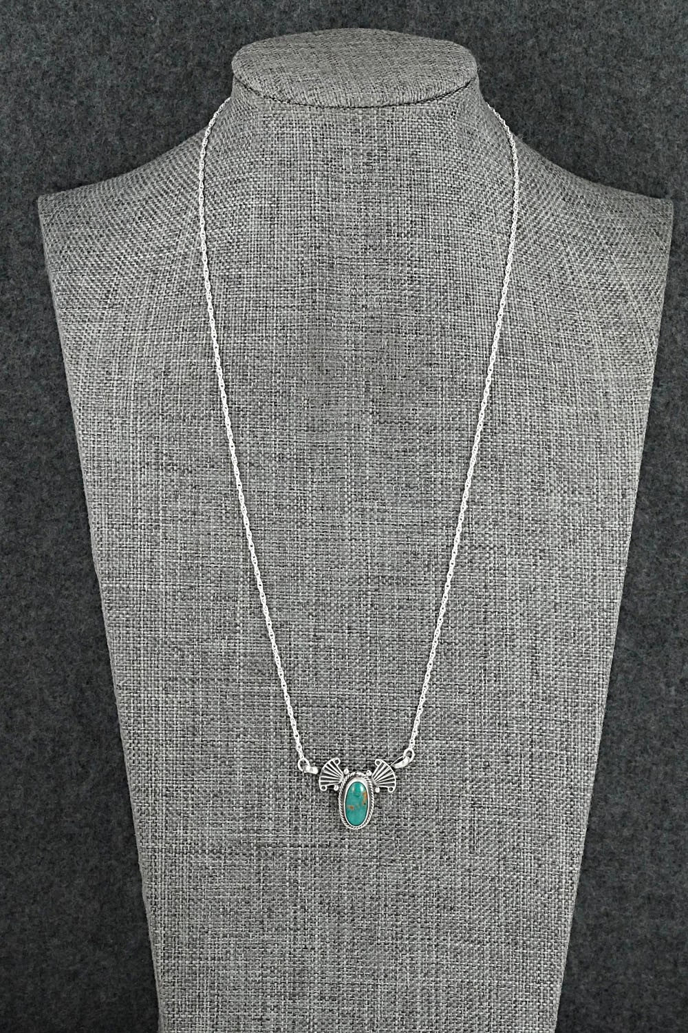 Turquoise & Sterling Silver Necklace - Verley Betone