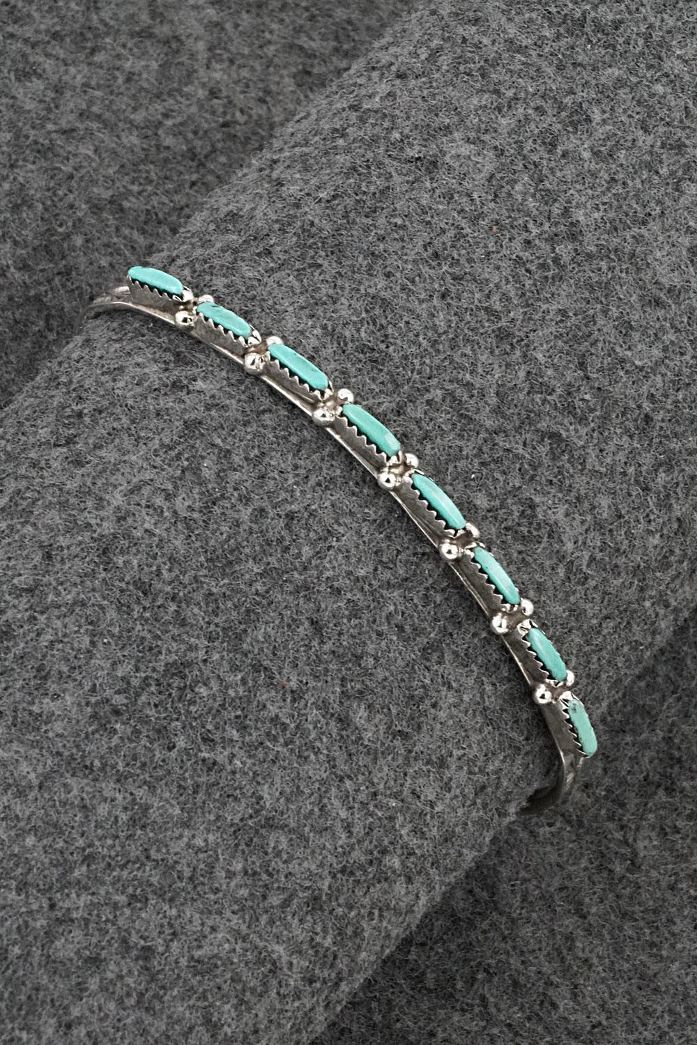 Turquoise & Sterling Silver Bracelet - Murray Hannaweeka