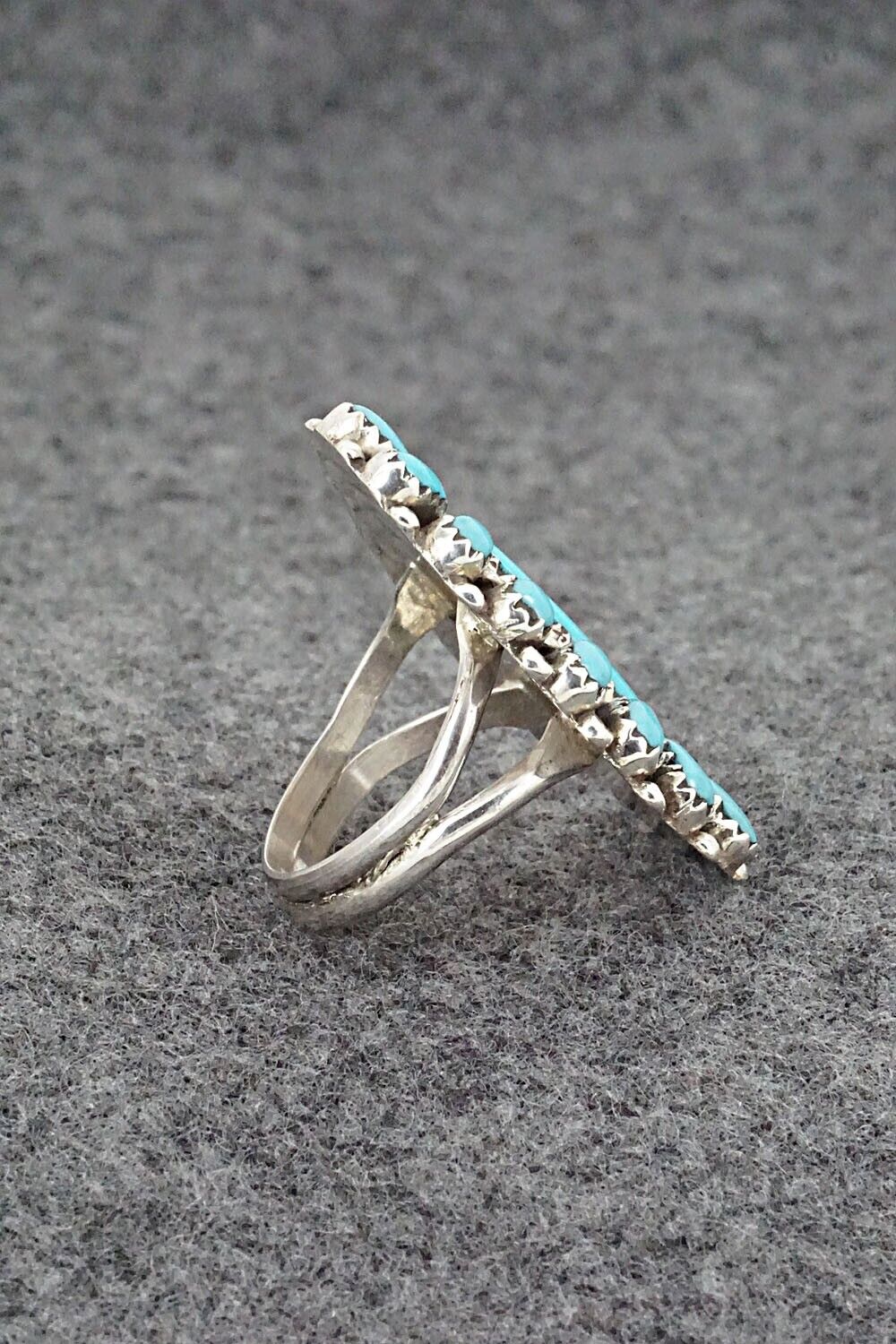 Turquoise & Sterling Silver Ring - George Gasper - Size 7