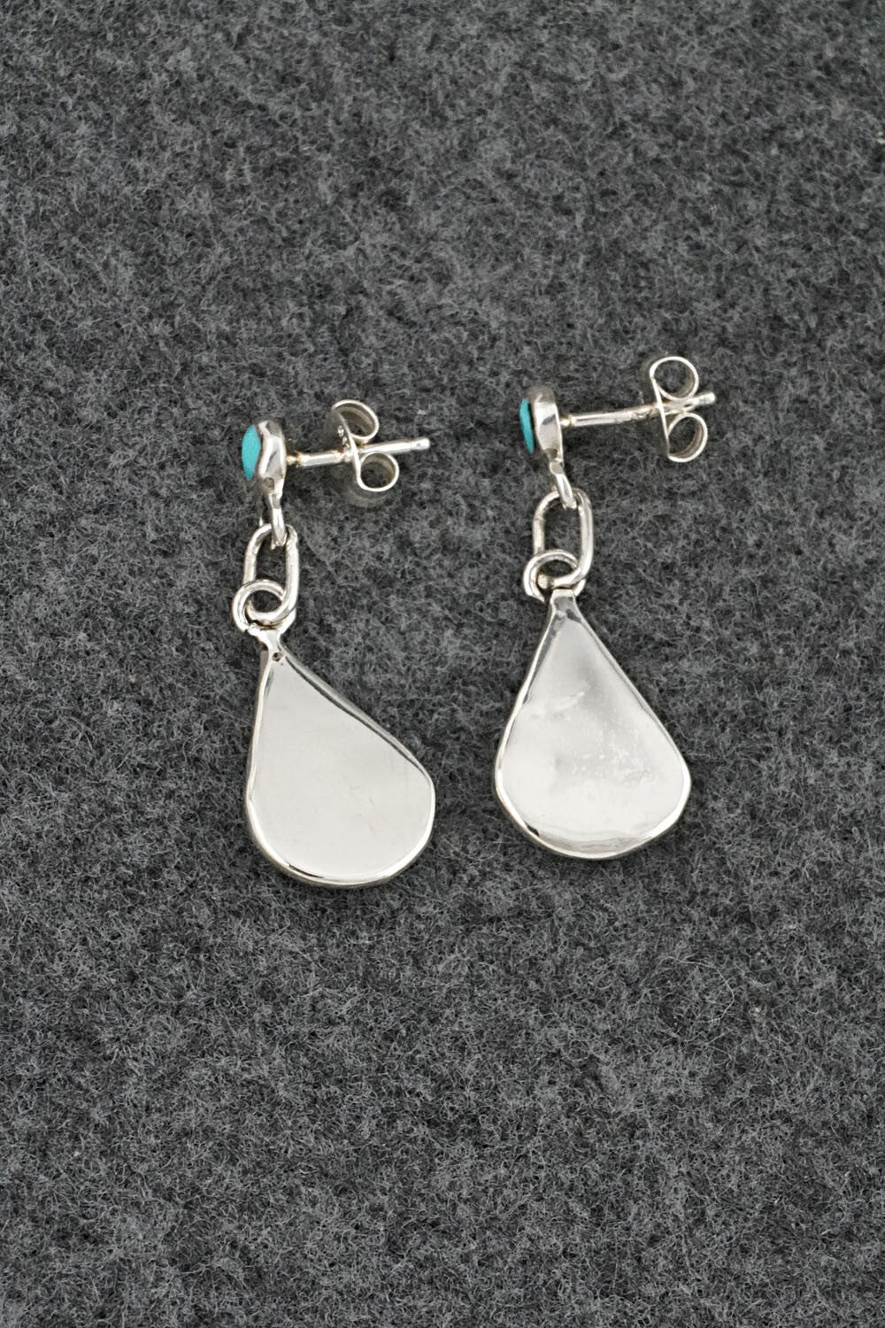Turquoise & Sterling Silver Earrings - Orena Leekya