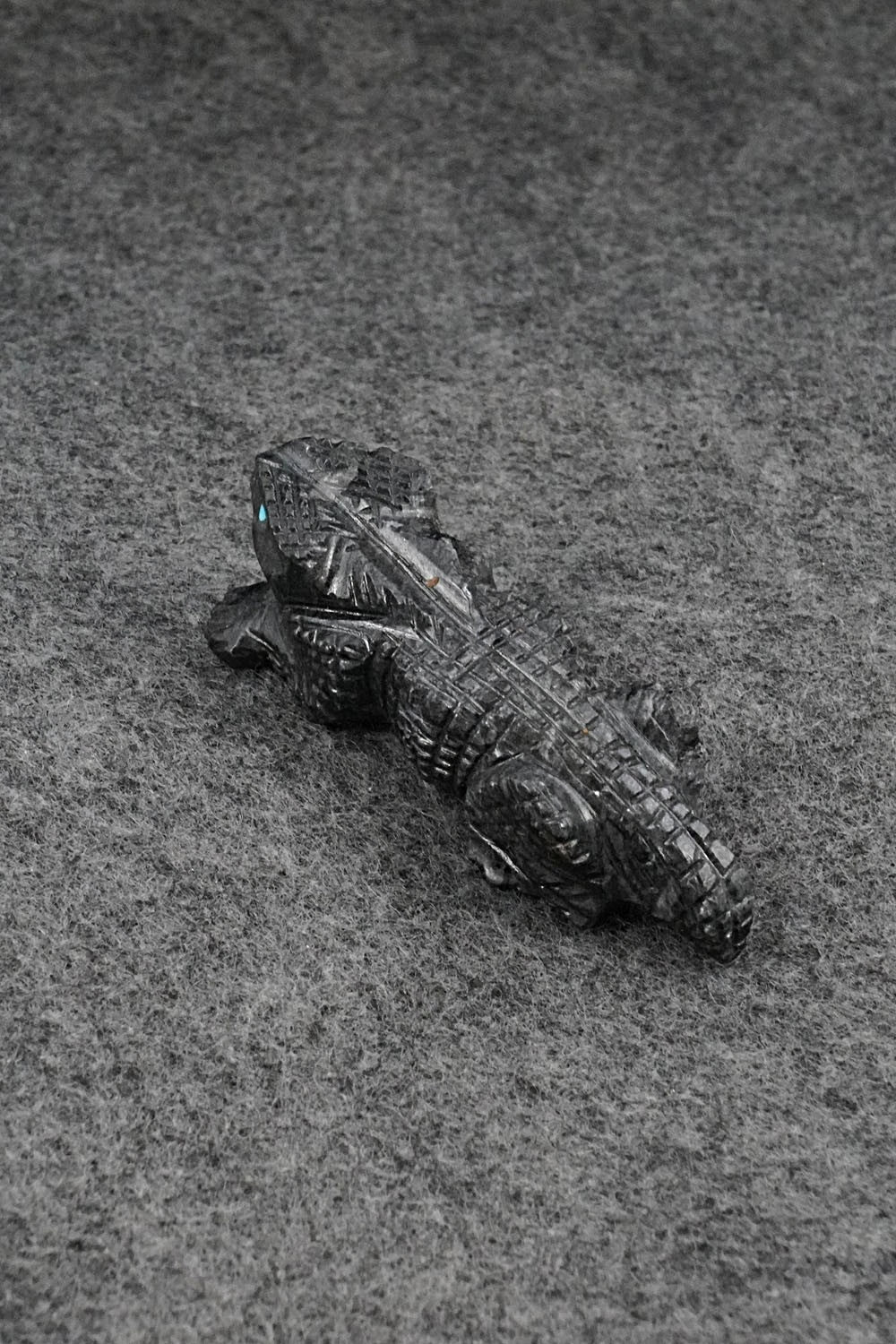 Horned Toad Zuni Fetish Carving - Tony Mackel