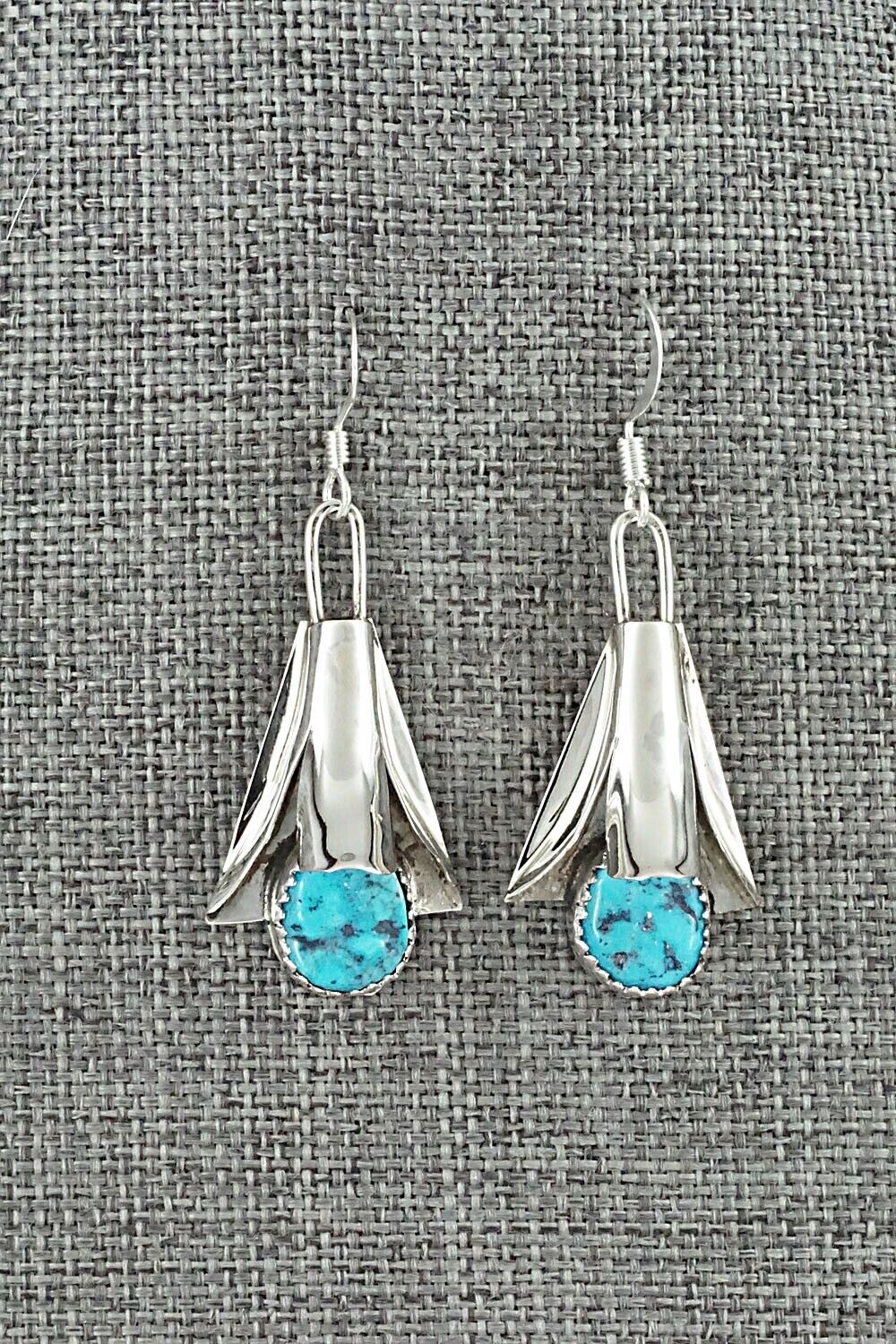 Turquoise & Sterling Silver Squash Blossom Set - Louise Yazzie