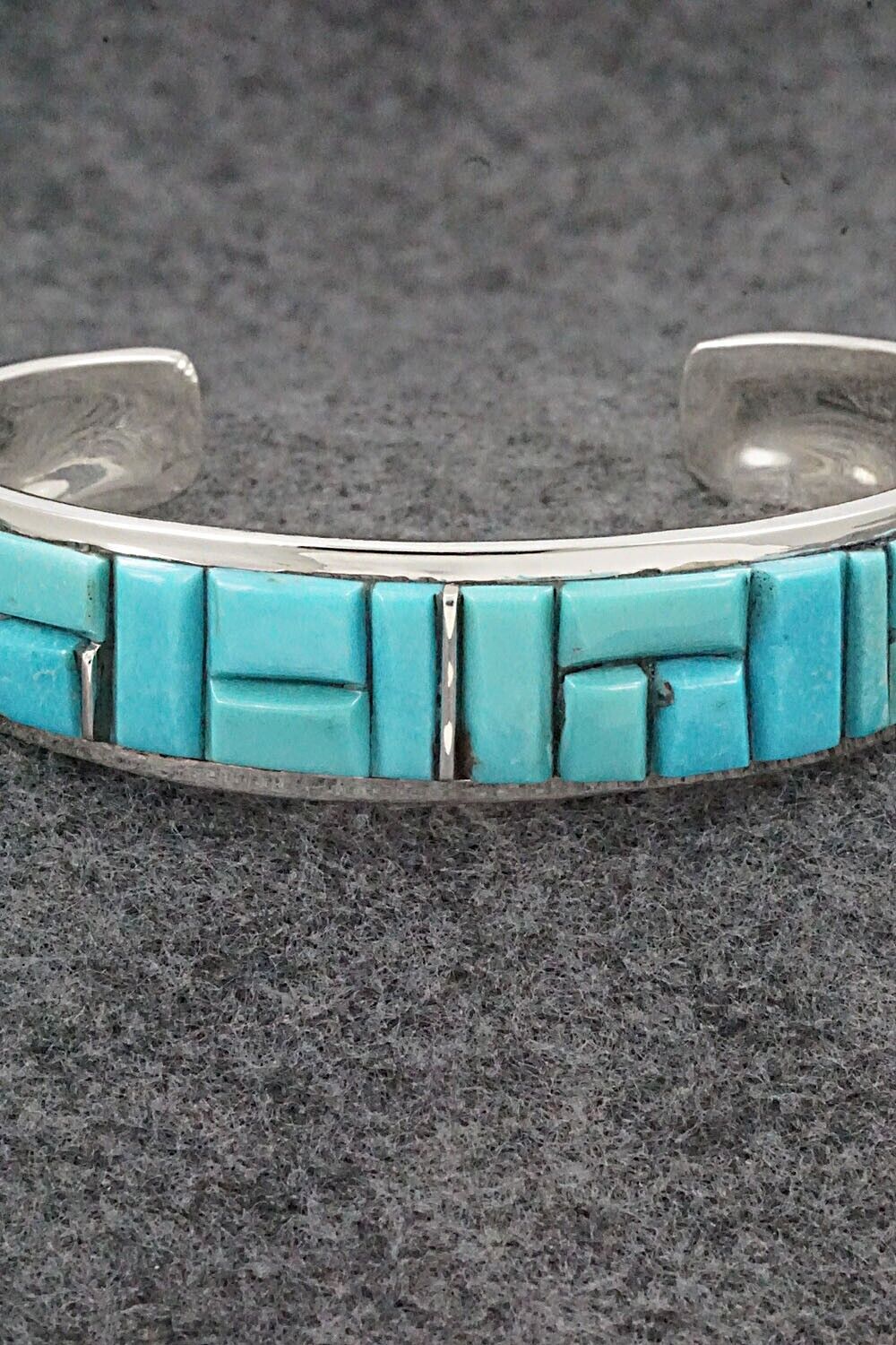 Turquoise & Sterling Silver Bracelet - Edison Yazzie