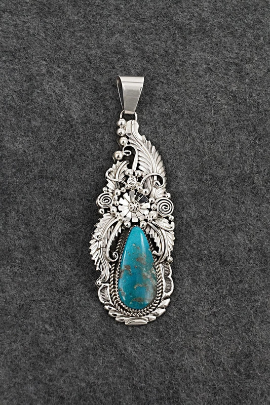 Turquoise & Sterling Silver Pendant - Albert Smith