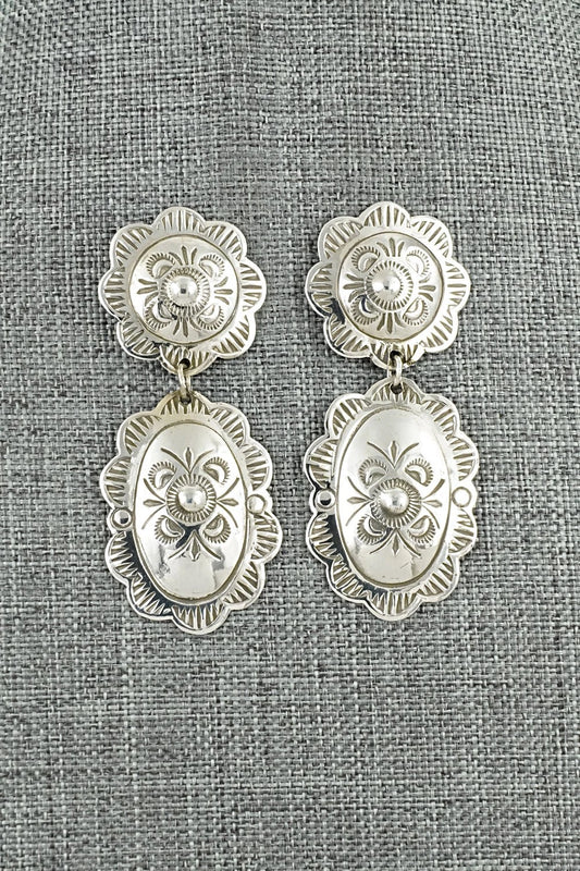 Sterling Silver Earrings - Bertha Begay