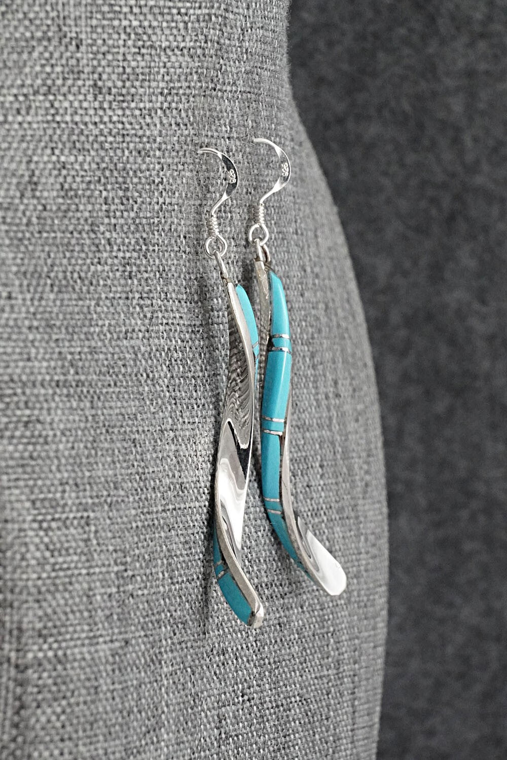 Turquoise & Sterling Silver Earrings - Terrance Panteah