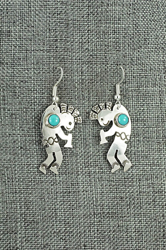 Turquoise & Sterling Silver Earrings - Jeff James