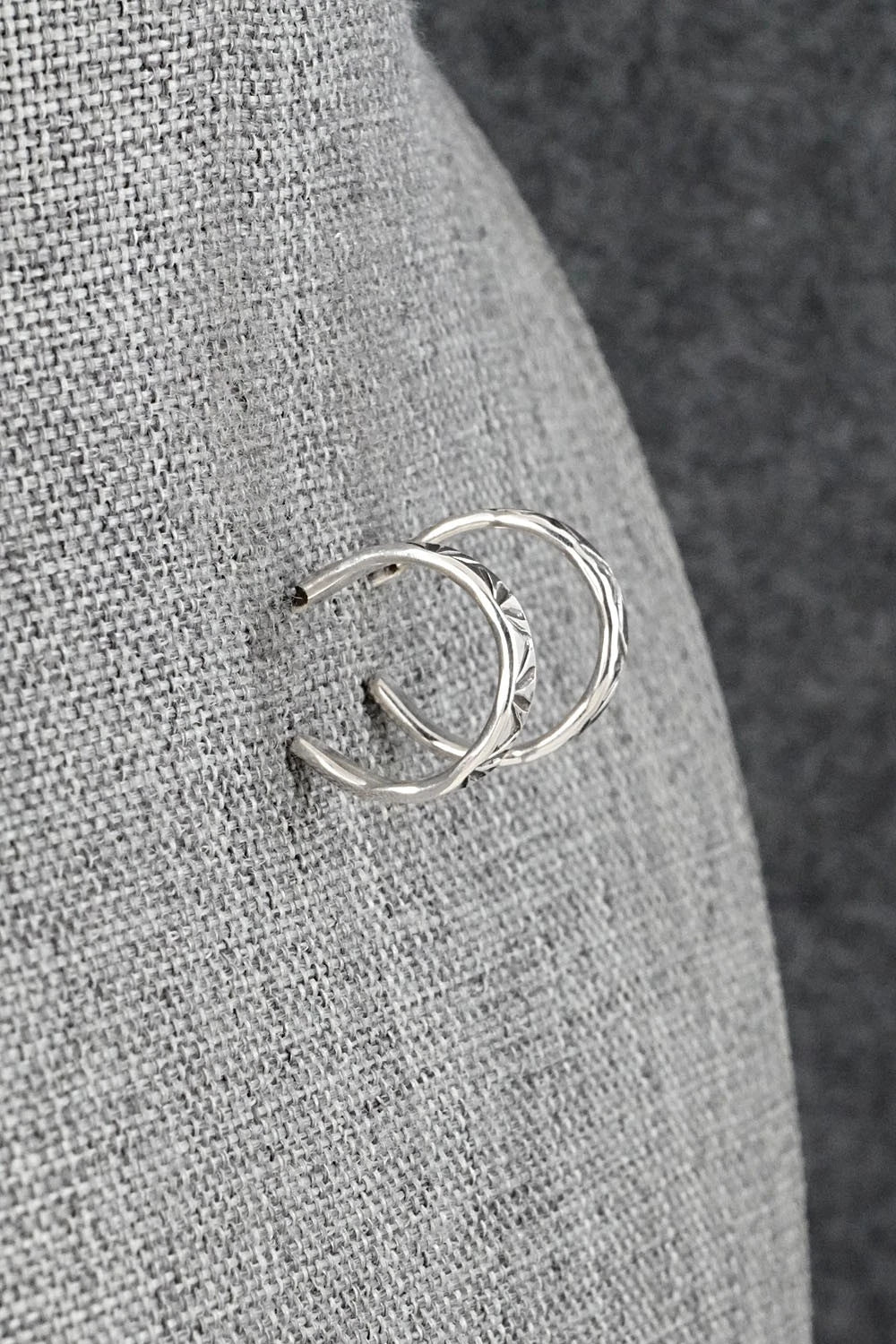 Sterling Silver Hoop Earrings - Elaine Tahe