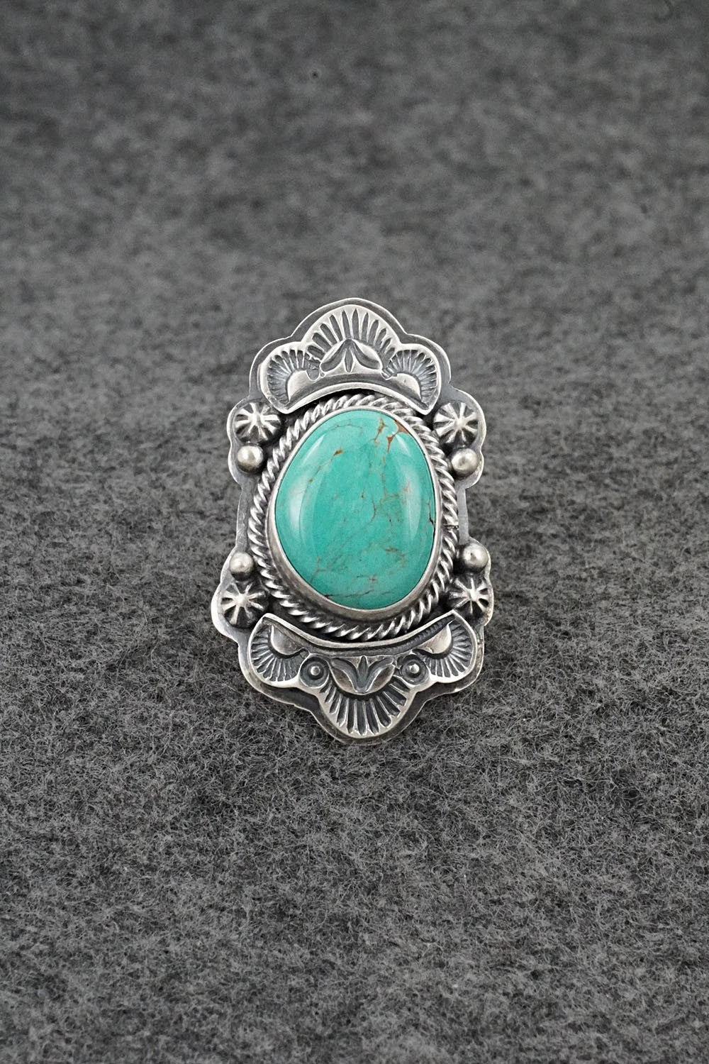 Turquoise & Sterling Silver Ring - Randy Boyd - Size 6.5