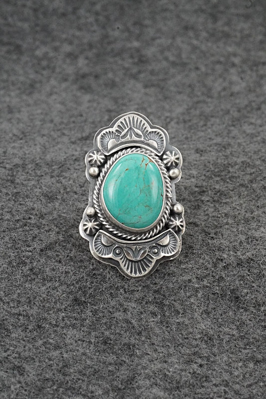 Turquoise & Sterling Silver Ring - Randy Boyd - Size 6.5