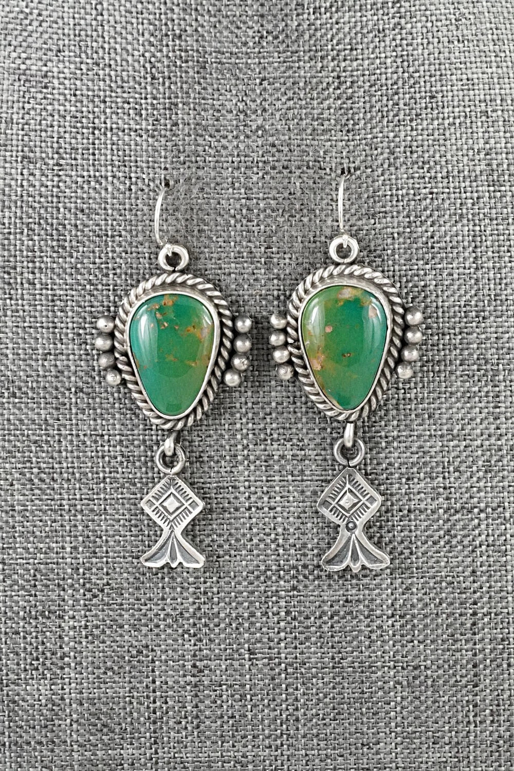 Turquoise & Sterling Silver Earrings - Michael Calladitto
