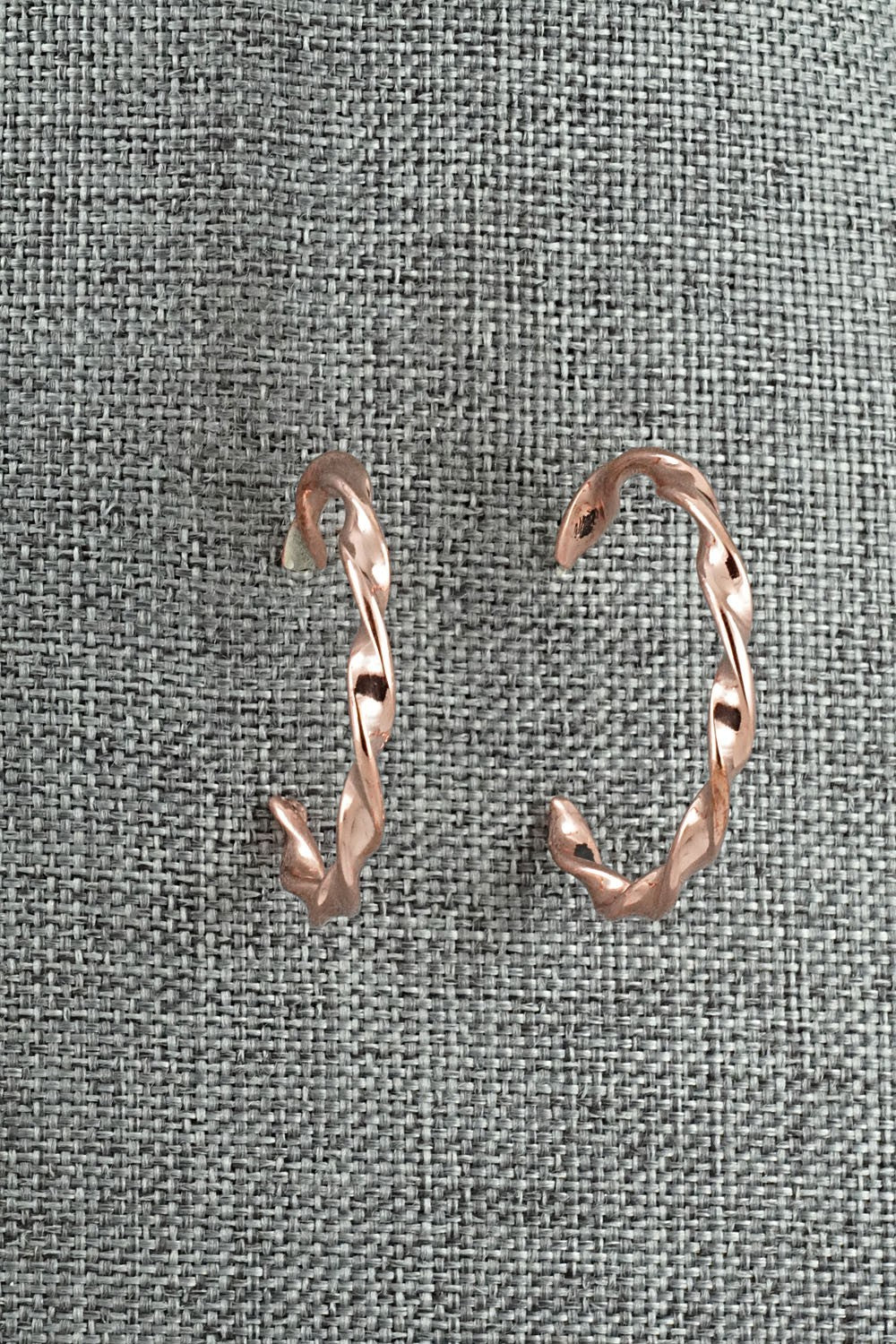 Copper Hoop Earrings - Elaine Tahe