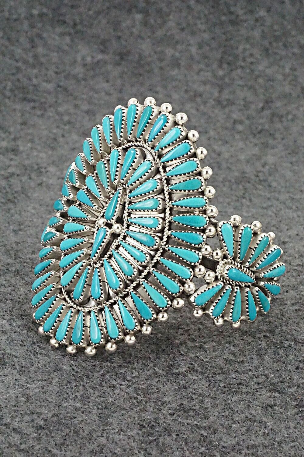 Turquoise & Sterling Silver Bracelet - Kyle Wilson