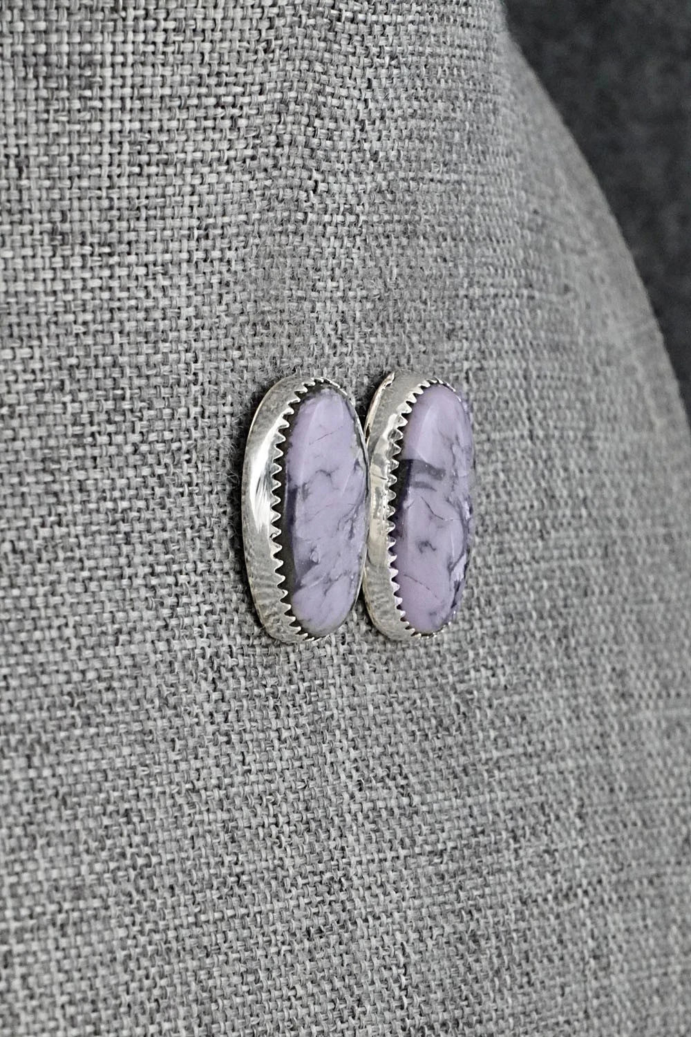 Morado & Sterling Silver Earrings - Murray Hannaweeka