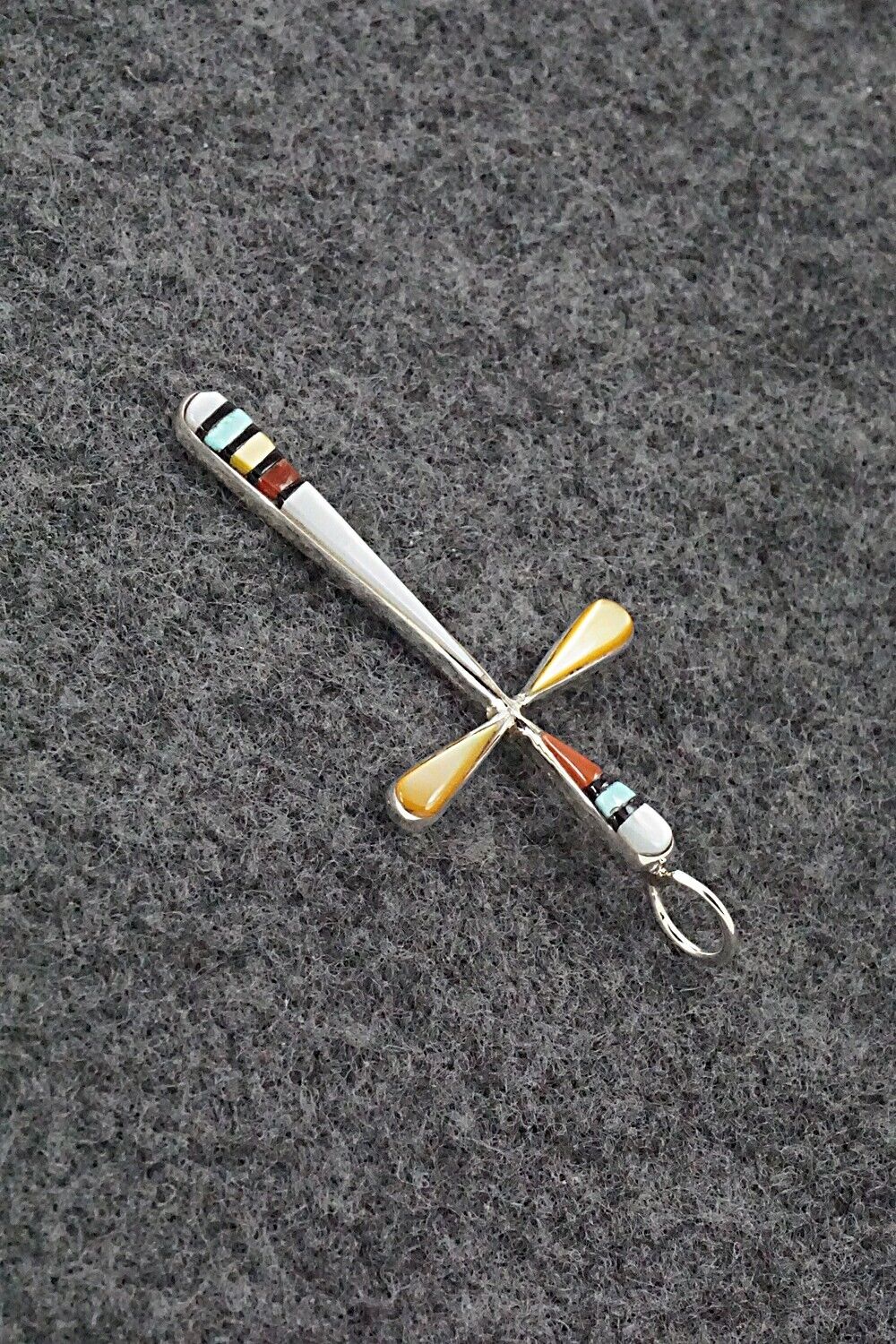 Multi Stone & Sterling Silver Pendant - Sylvester Noche