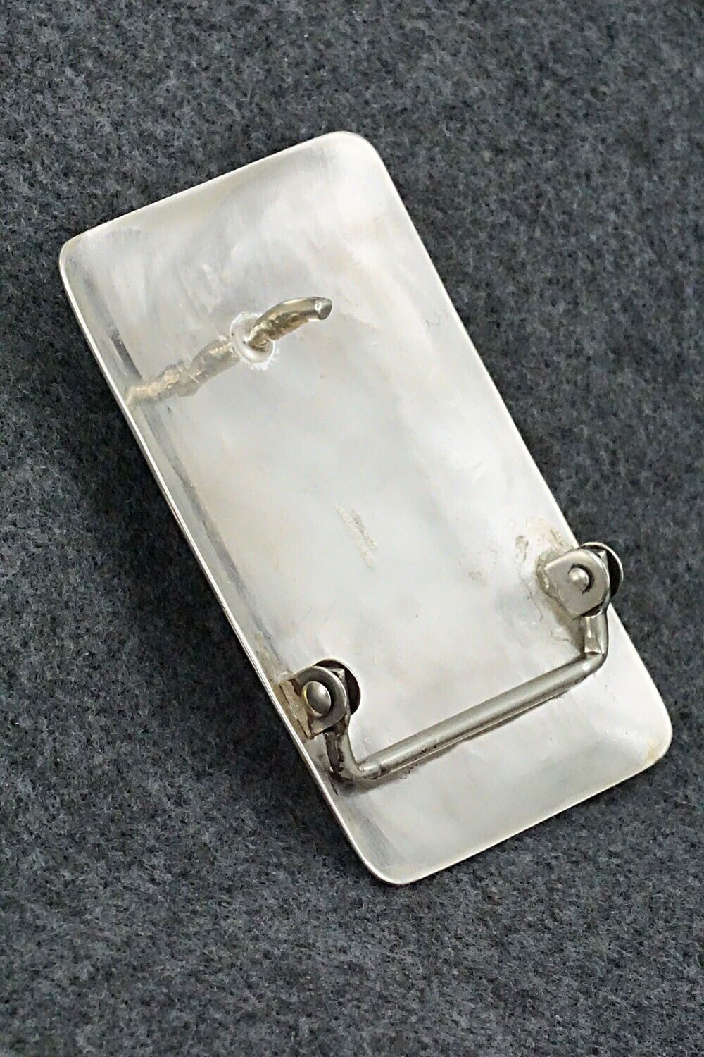 Turquoise & Sterling Silver Belt Buckle - Rosita Singer