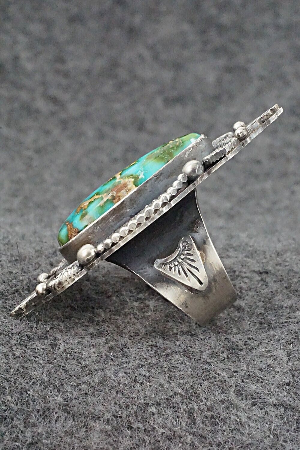 Turquoise & Sterling Silver Ring - Rosita Calladitto - Size 9