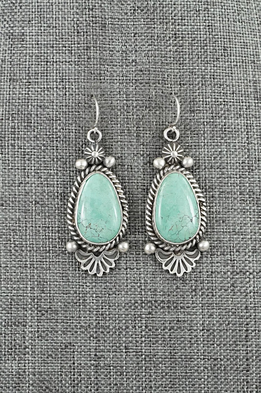 Turquoise & Sterling Silver Earrings - Michael Calladitto