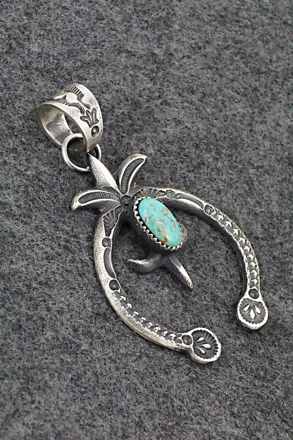 Turquoise & Sterling Silver Pendant - Eva & Linberg Billah