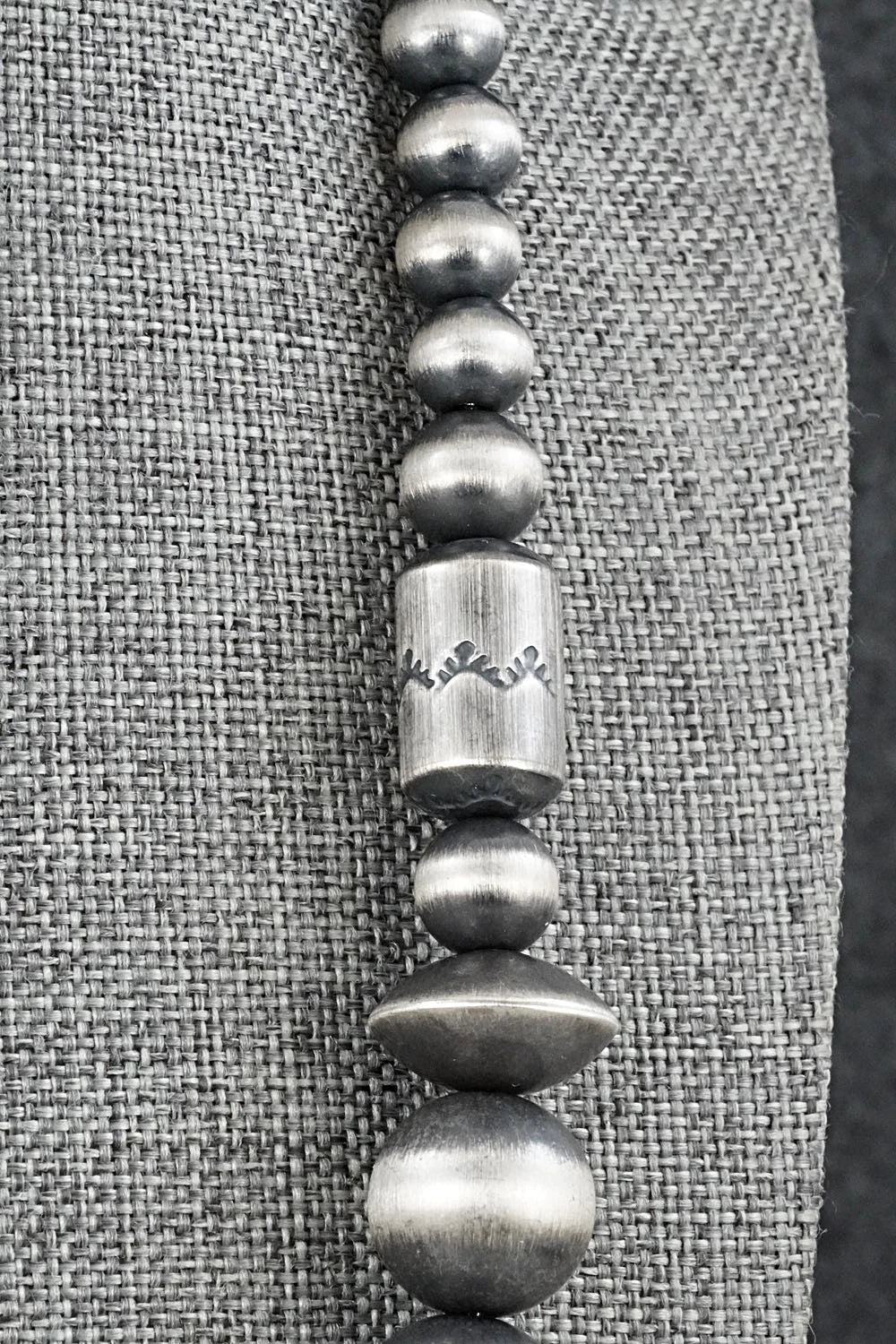 Sterling Silver Navajo Pearl Necklace 22" - Rose Martin