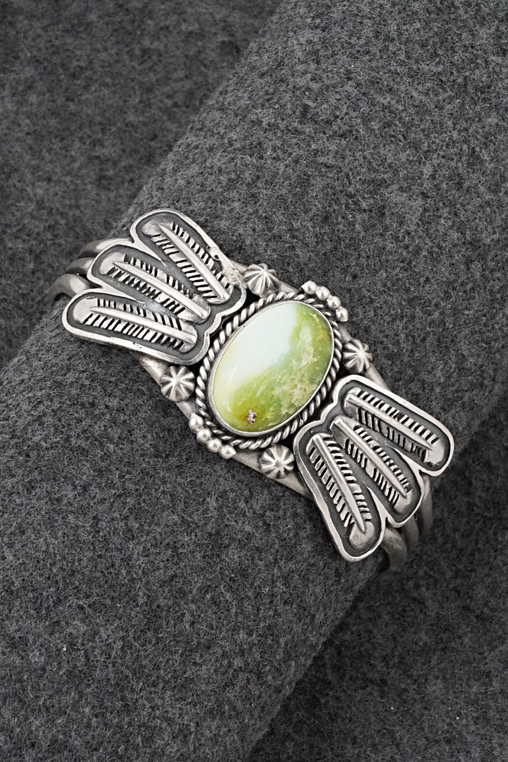 Variscite & Sterling Silver Bracelet - Daniel Benally