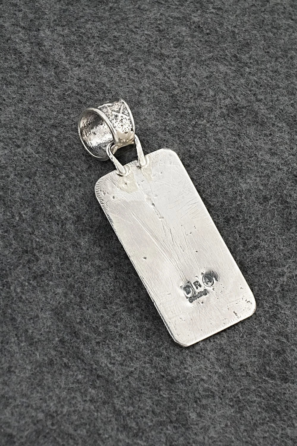 Turquoise, Opalite & Sterling Silver Pendant - Dylon Reed Arviso