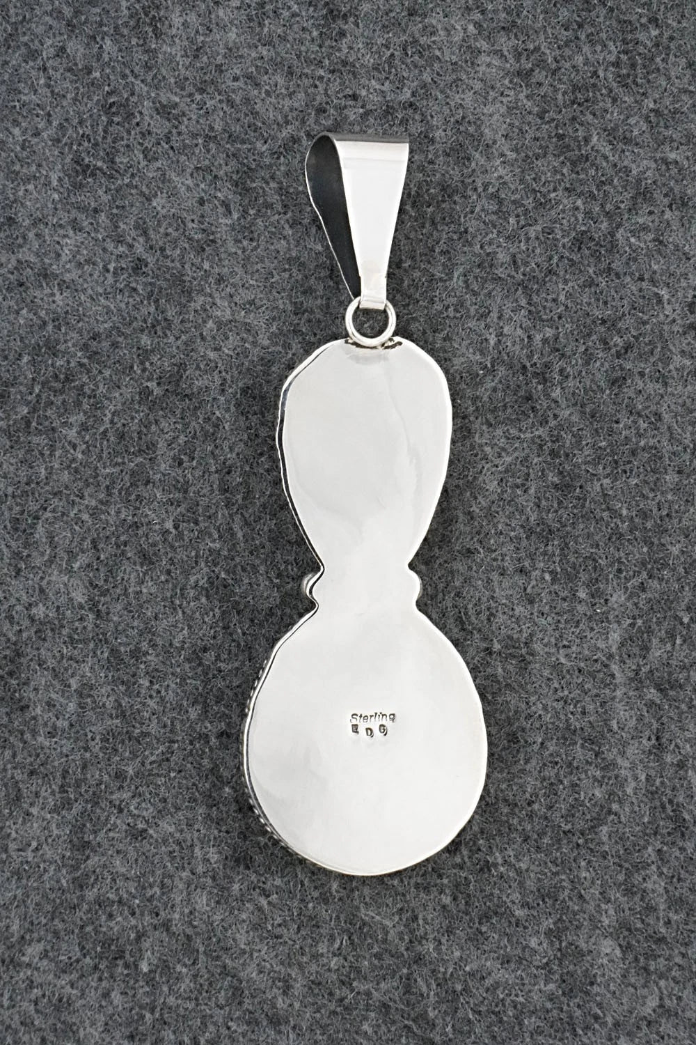 Turquoise & Sterling Silver Pendant - Eugene Gruber