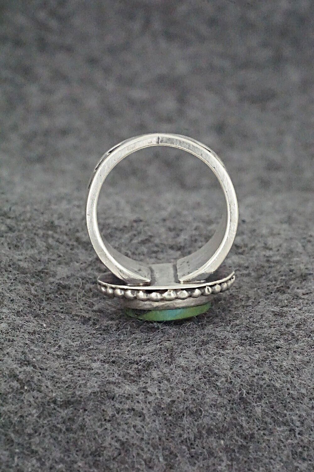 Turquoise & Sterling Silver Ring - Samuel Yellowhair - Size 6.5