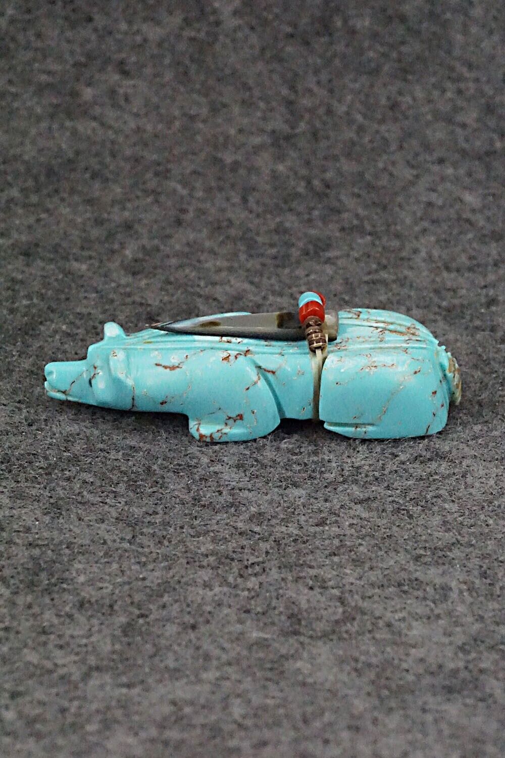 Badger Zuni Fetish Carving - Alex Tsethlikai