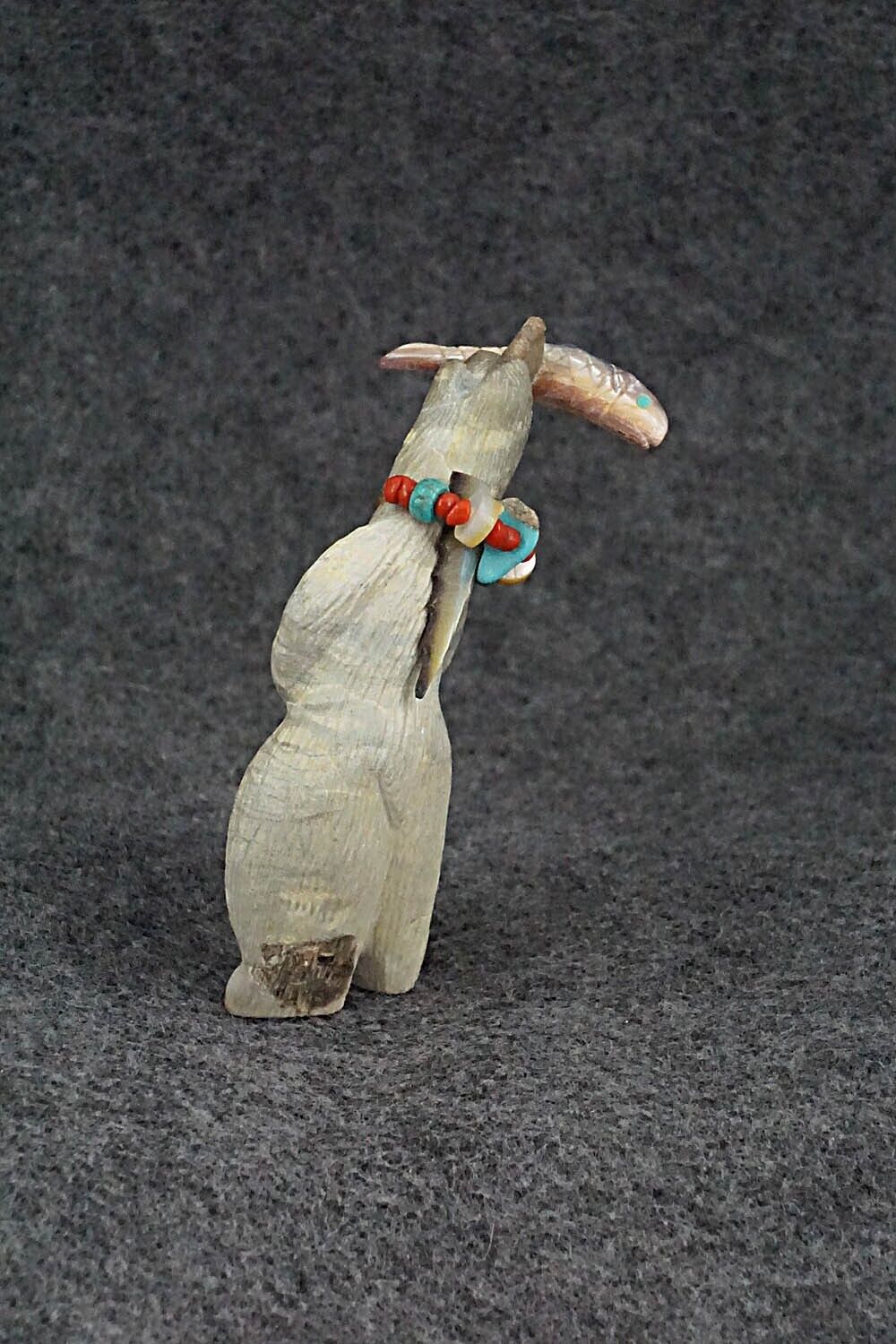 Bear with Fish Zuni Fetish Carving - Douglas Martza