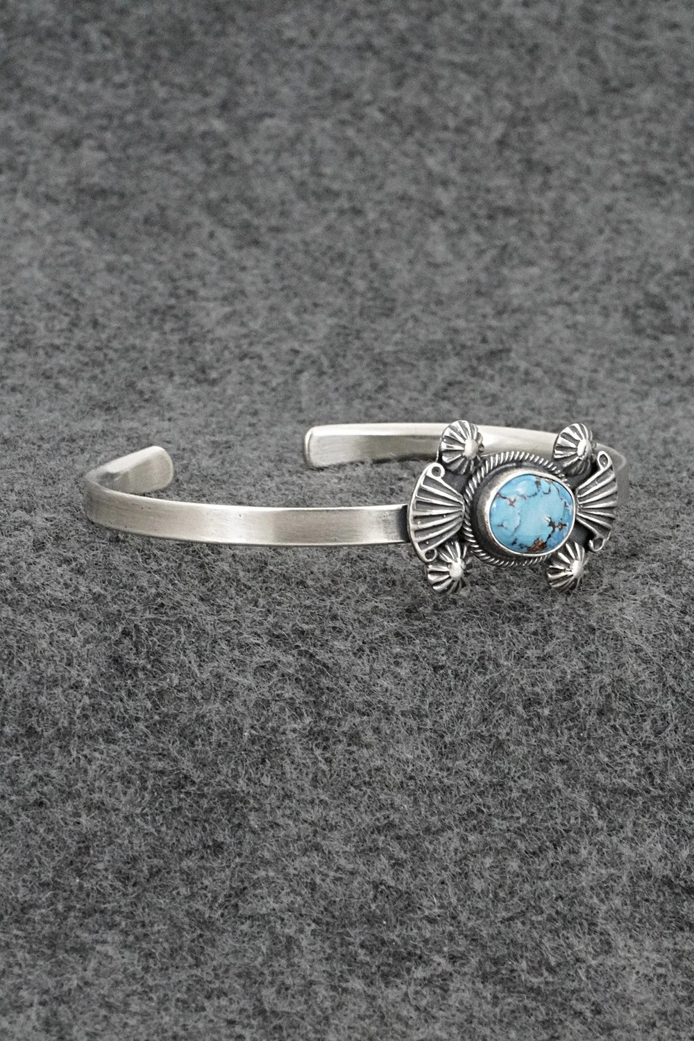 Turquoise & Sterling Silver Bracelet - Genevieve Francisco