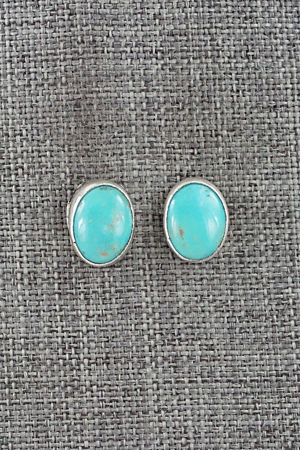 Turquoise & Sterling Silver Earrings - Marco Begaye