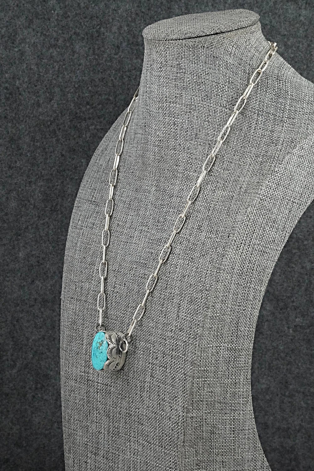 Turquoise & Sterling Silver Necklace - Randy Boyd