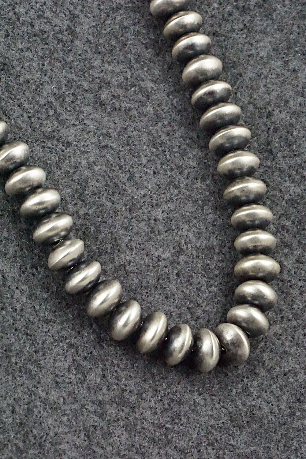 Sterling Silver Navajo Pearl Necklace - Dorinda Mariano