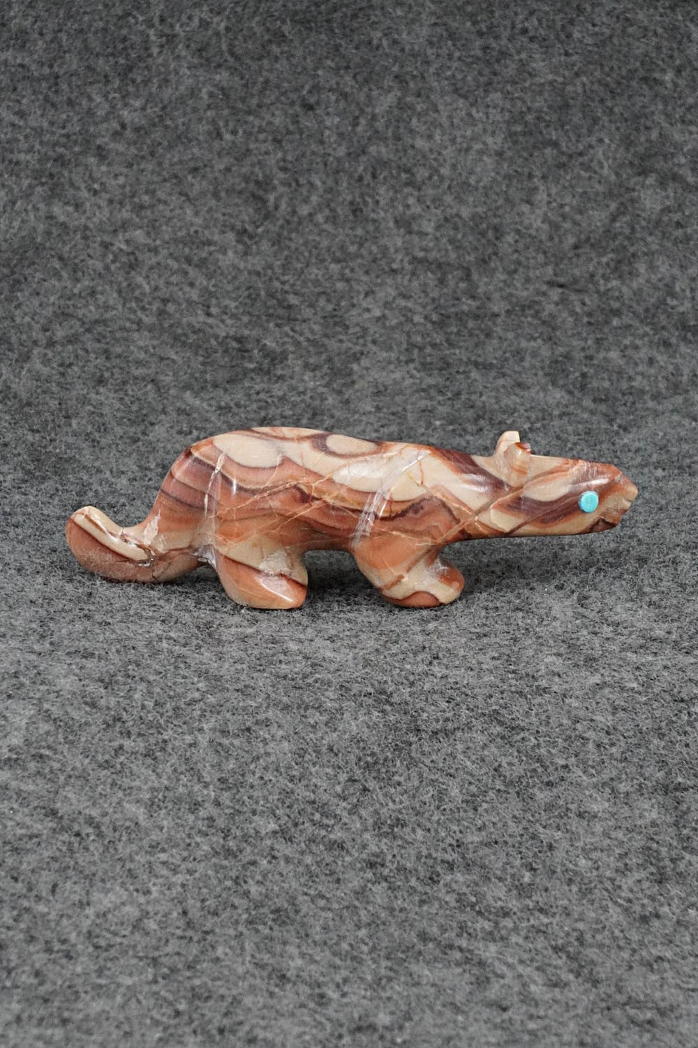 Mountain Lion Zuni Fetish Carving - Ronnie Lunasee